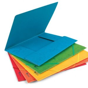 Aplankas su gumelėmis Forpus, A4, kartoninis, talpa 300 lapų, raudonas