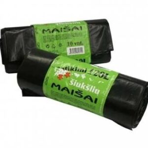 Šiukšlių maišai Plasta, 20l/20vnt., 20mikr., juodi