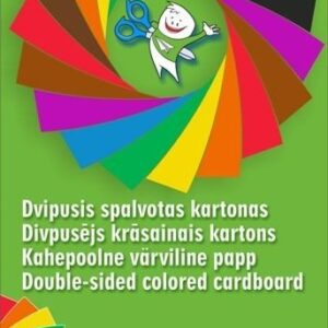Kartonas SMLT, A4, 190 g, spalvotas, dvipusis, (16) 0708-100