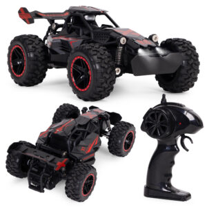 Nuotoliniu būdu valdomas visureigis RC, mastelis 1:18, galiniais ratais varomas, baterija 3.7V 500mAh
