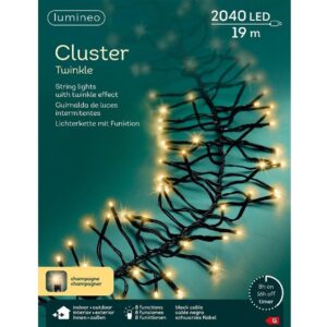 Elektrinė girlianda Cluster Soft White 494957, 19 m
