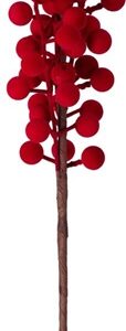 Dirbtinė šakelė Berries, raudona sp., 60 cm