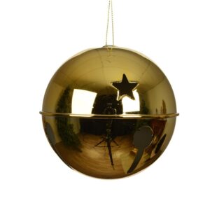 Eglutės žaisliukas Decoris Bell, aukso, geležis/polistirenas
