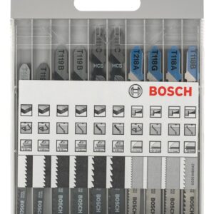Siaurapjūklio pjūklelių komplektas Bosch X-Pro Line 10 vnt.