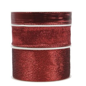 Dovanų pakavimo juostelė Decoris Glitter, raudona