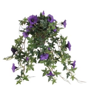 Dirbtinė gėlė vazone, violetinė sp., 50 cm