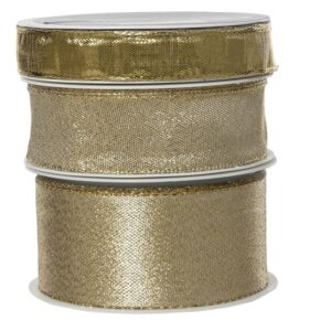 Dovanų pakavimo juostelė Decoris Glitter, auksinė