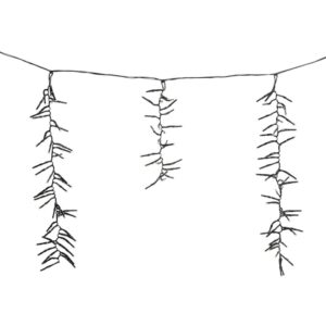 Lempučių girlianda ICICLE CLUSTER, AGL001010, 3.5 m