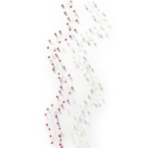 Lempučių girlianda Deco, 489819, 1.5 m, 80 LED Balta/Raudona