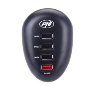PNI HC41 USB įkroviklis telefonams, planšetiniams kompiuteriams, fotoaparatams - Image 2