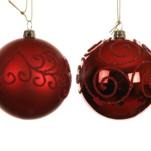 Eglutės žaisliukas Decoris 024876, raudonas, polistirenas