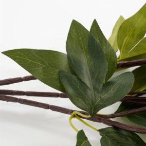 Dirbtinių gėlių puokštė, rožė, rožinė sp., 55 cm - Image 3
