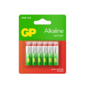 Elementai GP ALKALINE AAA/LR03, 12 vnt. - Image 1