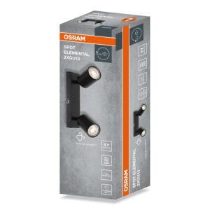 Šviestuvas kryptinis Osram, 2xGU10, juodas - Image 2
