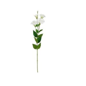 Dirbtinė gėlė, eustoma, balta sp., 86 cm