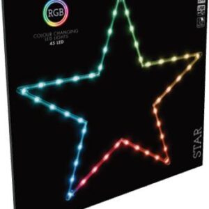 Dekoracija Žvaigždė su LED,  AVX000120, D60 cm, įv. spalvų - Image 2