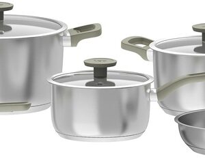 Puodų ir keptuvių rinkinys, su dangčiu BergHOFF Bolt - Image 3