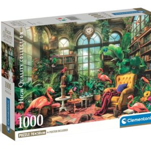Dėlionė Clementoni Greenhouse Library 39936 1000 dal.