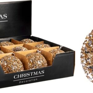 Eglutės žaisliukas A75202500, aukso, stiklas