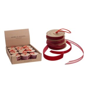 Dovanų pakavimo juostelė 3pack, raudona sp. - Image 3