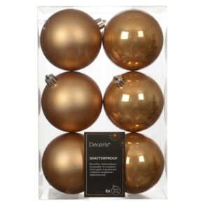 Eglutės žaisliukų rinkinys Decoris, rudas, 6 vnt. - Image 2