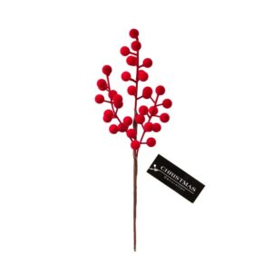 Dirbtinė šakelė Berries, raudona sp., 32 cm