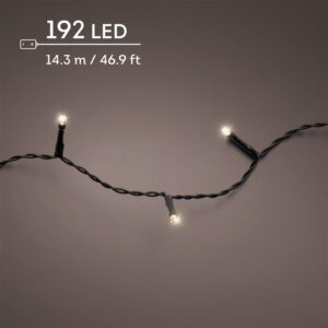 Lempučių girlianda Durawise, 497161, 14.3 m, balta, 192 LED - Image 2