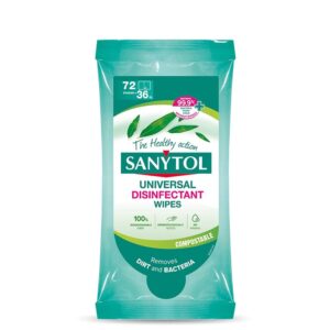 Drėgnos servetėlės Sanytol Eucalyptus Universal 36 vnt.
