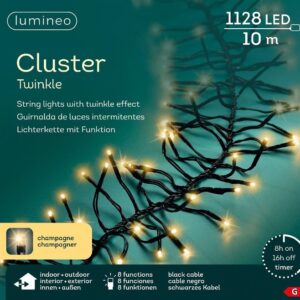 Elektrinė girlianda Cluster Soft White 494955, 10.5 m