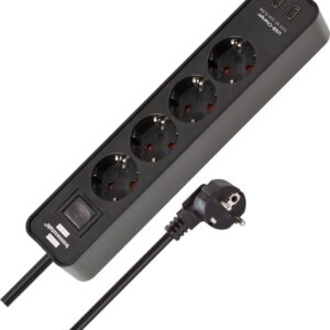 Buitinis ilgintuvas BRENNENSTUHL ECOLOR, 4vt., 2USB C, 1,5 m
