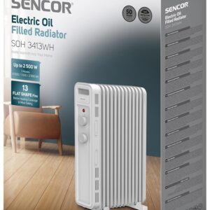 Tepalinis šildytuvas Sencor SOH 3413WH, 2500 W - Image 2