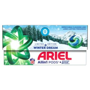 Skalbimo kapsulės Ariel Winter Dream, 30 vnt.