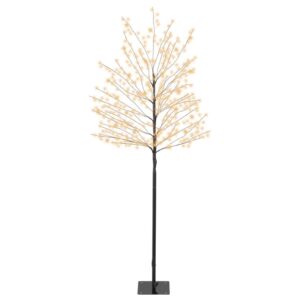 Dekoracija "Medis" su LED apšvietimu, 491627, 150 cm, juoda