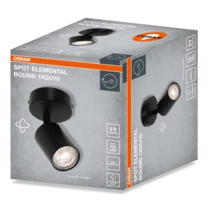 Šviestuvas kryptinis Osram, 1xGU10, juodas - Image 2