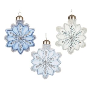 Eglutės žaisliukas Decoris Snowflake, 10 cm
