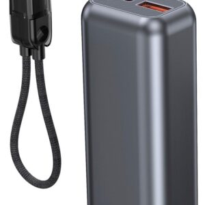 Gembird PB10-PD20-LCD-02 Kompaktiška greito įkrovimo išorinė baterija su LCD ekranu, 20 W, 10000 mAh, pilkos spalvos - Image 2