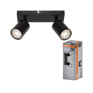 Šviestuvas kryptinis Osram, 2xGU10, juodas - Image 3