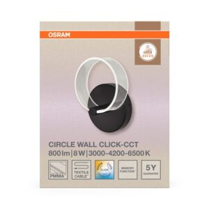 Šviestuvas sieninis Osram, LED, 8W, 3000-6500K, 370lm. - Image 3