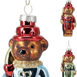 Eglutės žaisliukas Bear, įvairių spalvų, stiklas - Image 2