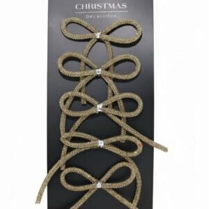 Eglutės žaisliukas Beads Bow, šampano, polietilenas, 5 vnt.