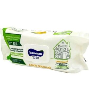Drėgnos servetėlės įvairiems paviršiams Lemon Boneym 100 vnt