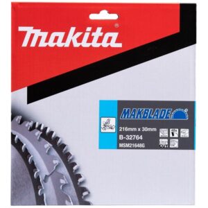 Diskinis medienos pjūklas Makita, TCT, 216x30mm, 48T - Image 3