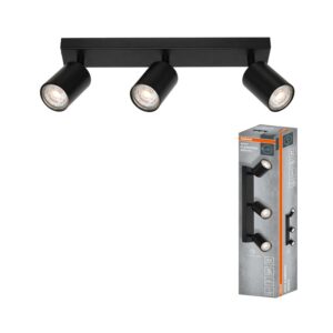 Šviestuvas kryptinis Osram, 3xGU10, juodas. - Image 2