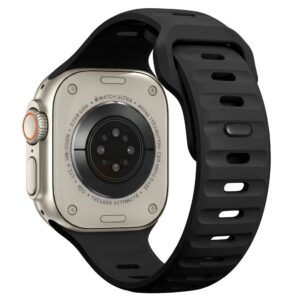 Tech-Protect SILICONE LINE WATCH 8 / 9 / 10 / 11 / 12 / SE / ULTRA (44 / 45 / 46 / 49 MM) JUODAS - Image 8