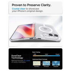 Spigen ULTRA HYBRID PRO MagSafe iPhone DĖKLAS SKAIDRUS/BALTAS - Image 9