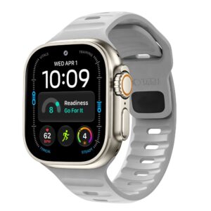 Tech-Protect SILICONE LINE WATCH 8 / 9 / 10 / 11 / 12 / SE / ULTRA (44 / 45 / 46 / 49 MM) LUNAR GREY