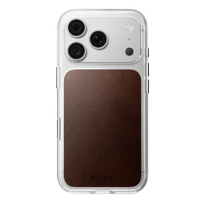 Nomad Clear Leather Case, rustic brown (Horween) - iPhone 18 Pro/17 Pro