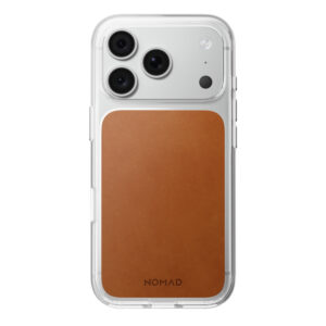 Nomad skaidrus odinis dėklas, balno ruda (Horween) - iPhone 18 Pro/17 Pro