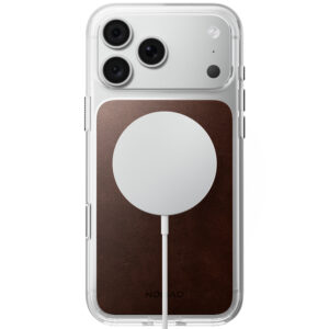 Nomad Clear odinis dėklas, rustic brown (Horween) - iPhone 18 Pro Max/17 Pro Max - Image 3