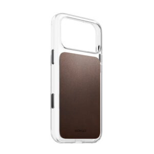 Nomad Clear odinis dėklas, rustic brown (Horween) - iPhone 18 Pro Max/17 Pro Max - Image 9